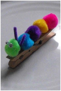 clothespin caterpillars image