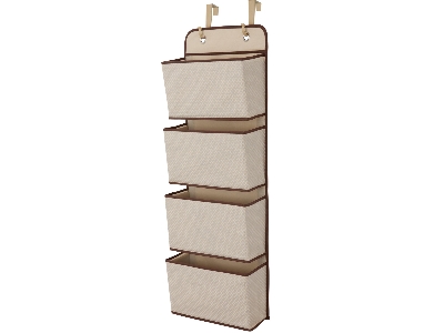 Delta Children 4 Pocket Hanging Wall Organizer-Beige