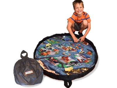 Funfield City Travel Size Drawstring Play Mat