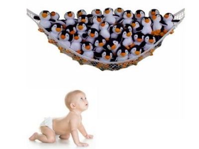 Toy Hammock-Storage Net for Plush Toys and Stuffed Animals