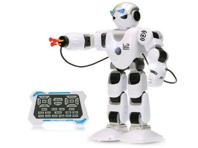 Kids Electronic Intelligent Walking Dancing Futuristic Robot STEM Toy w/ Music 