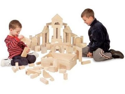 Melissa & Doug Standard Unit Solid-Wood Building Blocks